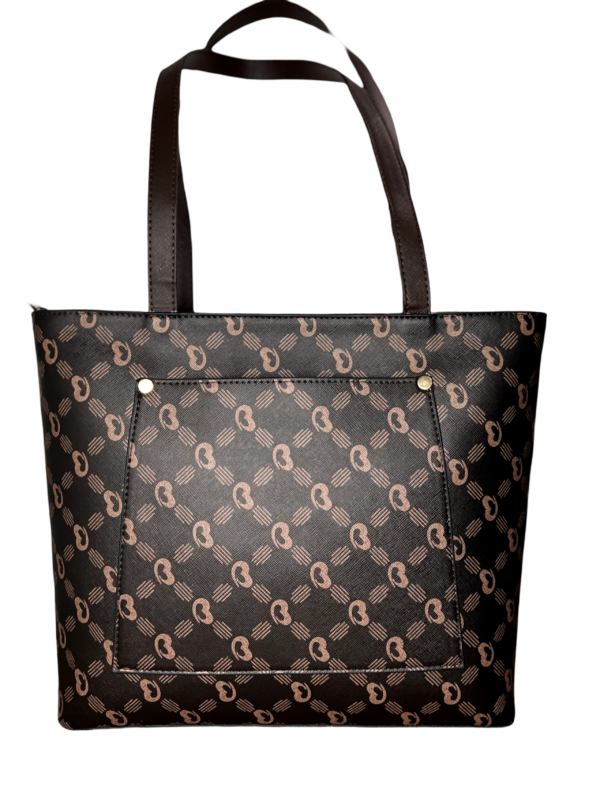Geometric Pattern Woman Shoulder Tote Bag - Image 2