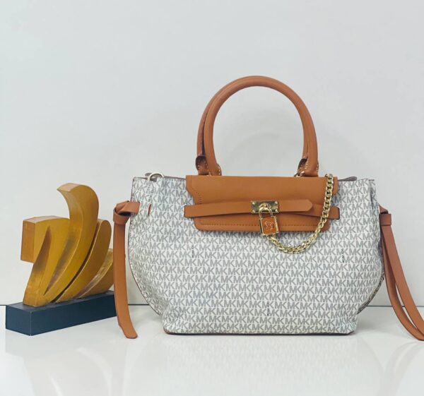 Small Belted Satchel Bag