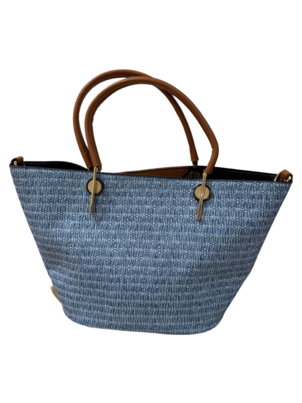 Straw pattern Woman Shoulder Tote Bag - Image 11