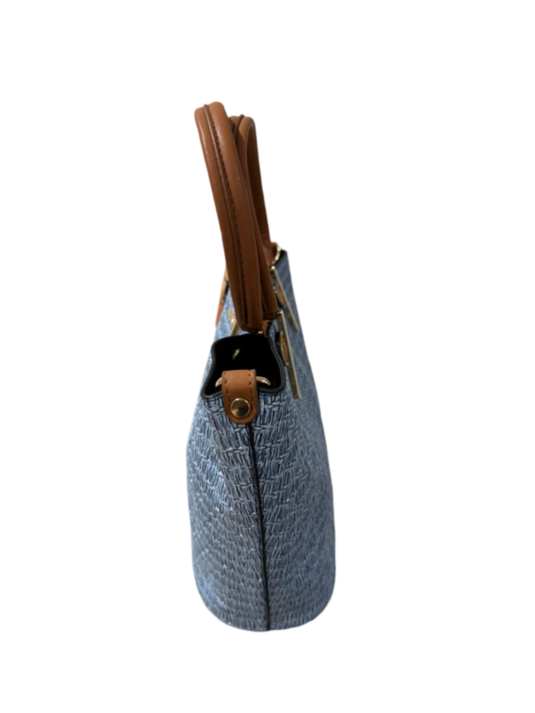 Straw pattern Woman Shoulder Tote Bag - Image 12