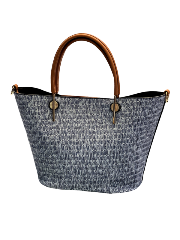 Straw pattern Woman Shoulder Tote Bag - Image 8