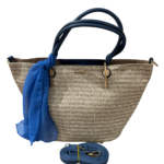 Straw pattern Woman Shoulder Tote Bag