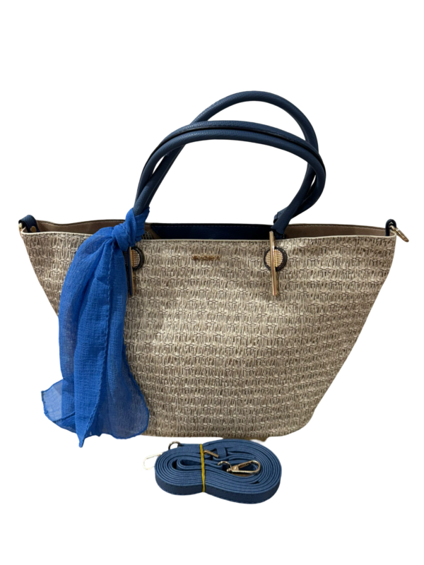 Straw pattern Woman Shoulder Tote Bag
