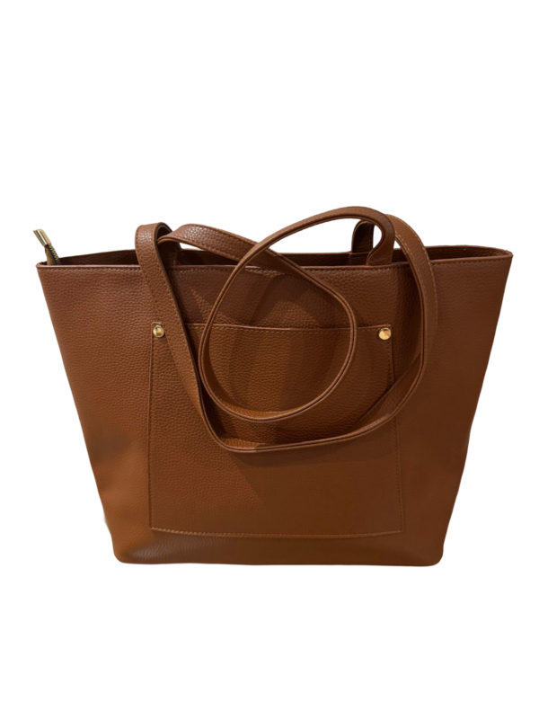 Zipper Bucket Woman Shoulder Tote Bag - Image 2