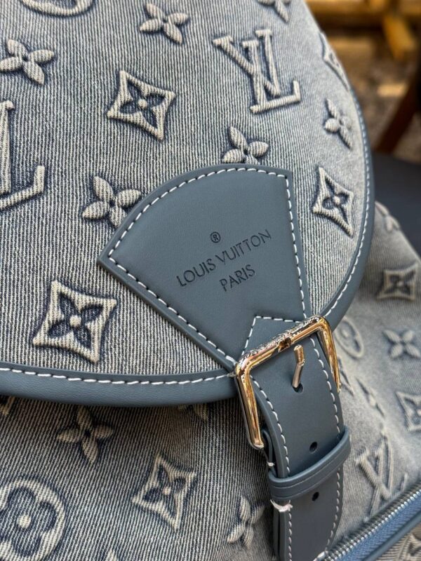 Chic Denim Fashion Backpack – Everyday Casual with Luxury Vibe - Image 3